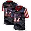 Buffalo Bills #17 Josh Allen Camo Flag Nike Limited Jersey