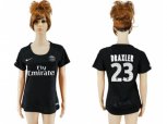 Women Paris Saint-Germain #23 Draxler Sec Away Soccer Club Jersey