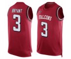 Atlanta Falcons #3 Matt Bryant Limited Red Player Name & Number Tank Top Football Jersey