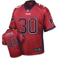 Houston Texans #30 Kevin Johnson Elite Red Drift Fashion NFL Jersey