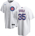Chicago Cubs #35 Justin Steele White Home Authentic Player Baseball Jersey