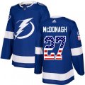 Tampa Bay Lightning #27 Ryan McDonagh Authentic Blue USA Flag Fashion NHL Jersey