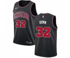 Chicago Bulls #32 Kris Dunn Swingman Black Basketball Jersey Statement Edition