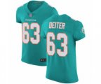 Miami Dolphins #63 Michael Deiter Aqua Green Team Color Vapor Untouchable Elite Player Football Jersey