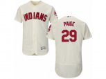 Cleveland Indians #29 Satchel Paige Cream Flexbase Authentic Collection MLB Jersey