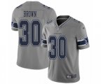 Dallas Cowboys #30 Anthony Brown Limited Gray Inverted Legend Football Jersey