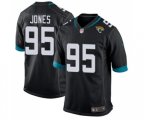 Jacksonville Jaguars #95 Abry Jones Game Black Team Color Football Jersey
