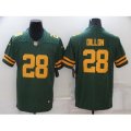 Green Bay Packers #28 AJ Dillon Green Yellow Team Color Vapor Untouchable Limited Jersey