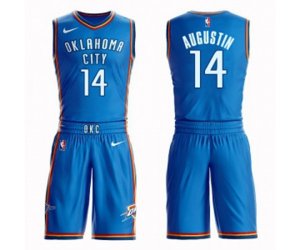 Oklahoma City Thunder #14 D.J. Augustin Swingman Royal Blue Basketball Suit Jersey - Icon Edition