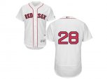 Boston Red Sox #28 J. D. Martinez White Flexbase Authentic Collection Stitched Baseball Jersey