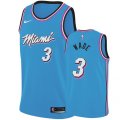 Miami Heat #3 Dwyane Wade Blue NBA Jersey