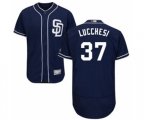San Diego Padres Joey Lucchesi Navy Blue Alternate Flex Base Authentic Collection Baseball Player Jersey