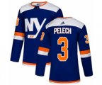 New York Islanders #3 Adam Pelech Authentic Blue Alternate NHL Jersey