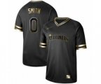 Seattle Mariners #0 Mallex Smith Authentic Black Gold Fashion Baseball Jersey