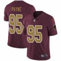 Washington Redskins #95 Da'Ron Payne Burgundy Red Gold Number Alternate 80TH Anniversary Vapor Untouchable Limited Player NFL Jersey