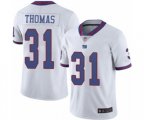 New York Giants #31 Michael Thomas Limited White Rush Vapor Untouchable Football Jersey