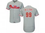 Philadelphia Phillies #99 Mitch Williams Grey Flexbase Authentic Collection MLB Jersey