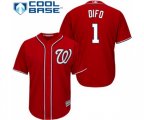 Washington Nationals #1 Wilmer Difo Replica Red Alternate 1 Cool Base Baseball Jersey