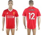 2017-18 Liverpool 12 GOMEZ Home Thailand Soccer Jersey