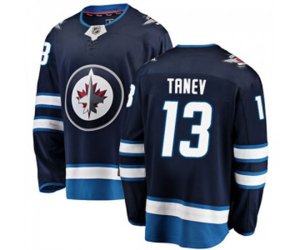 Winnipeg Jets #13 Brandon Tanev Fanatics Branded Navy Blue Home Breakaway NHL Jersey