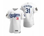 Los Angeles Dodgers Joc Pederson Nike White 2020 World Series Authentic Jersey