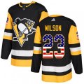 Pittsburgh Penguins #23 Scott Wilson Authentic Black USA Flag Fashion NHL Jersey