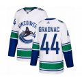 Vancouver Canucks #44 Tyler Graovac Authentic White Away Hockey Jersey