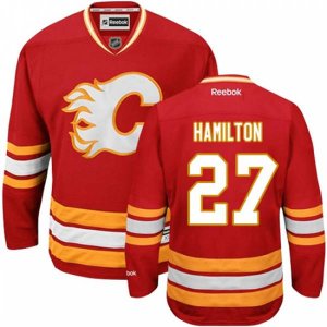 Calgary Flames #27 Dougie Hamilton Premier Red Third NHL Jersey