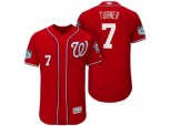Washington Nationals #7 Trea Turner 2017 Spring Training Flex Base Authentic Collection Stitched Baseball Jersey