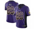 Minnesota Vikings #69 Rashod Hill Limited Purple Rush Drift Fashion NFL Jersey