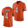 Chicago Bears #4 Eddie Jackson Nike Orange Vapor Limited Jersey