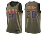 Phoenix Suns #20 Josh Jackson Green Salute to Service NBA Swingman Jersey
