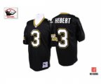 New Orleans Saints #3 Bobby Hebert Black Authentic Football Jersey