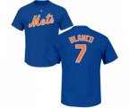 New York Mets #7 Gregor Blanco Royal Blue Name & Number T-Shirt