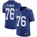 New York Giants #76 D.J. Fluker Royal Blue Team Color Vapor Untouchable Limited Player NFL Jersey