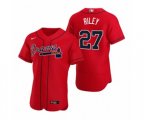 Atlanta Braves #27 Austin Riley Nike Red Authentic 2020 Alternate Jersey