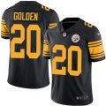 Pittsburgh Steelers #20 Robert Golden Limited Black Rush Vapor Untouchable NFL Jersey