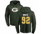 Green Bay Packers #92 Reggie White Green Name & Number Logo Pullover Hoodie