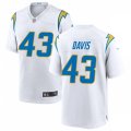 Los Angeles Chargers #43 Michael Davis Nike White Vapor Limited Jersey