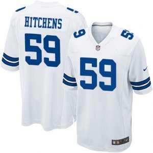 Dallas Cowboys #59 Anthony Hitchens Game White NFL Jersey