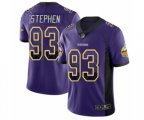 Minnesota Vikings #93 Shamar Stephen Limited Purple Rush Drift Fashion Football Jersey