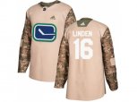 Vancouver Canucks #16 Trevor Linden Camo Authentic 2017 Veterans Day Stitched NHL Jersey