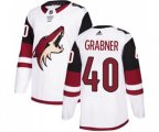 Arizona Coyotes #40 Michael Grabner Authentic White Away Hockey Jersey