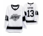 Los Angeles Kings #13 Kyle Clifford 2019-20 Heritage White Throwback 90s Hockey Jersey