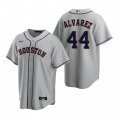 Nike Houston Astros #44 Yordan Alvarez Gray Road Stitched Baseball Jersey