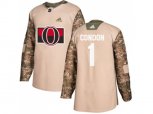 Ottawa Senators #1 Mike Condon Camo Authentic Veterans Day Stitched NHL Jersey