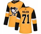 Adidas Pittsburgh Penguins #71 Evgeni Malkin Premier Gold Alternate NHL Jersey