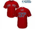 Boston Red Sox #37 Bill Lee Replica Red Alternate Home Cool Base Baseball Jersey
