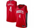 Houston Rockets #4 Charles Barkley Swingman Red Finished Basketball Jersey - Icon Edition
