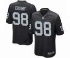Oakland Raiders #98 Maxx Crosby Game Black Team Color Football Jersey